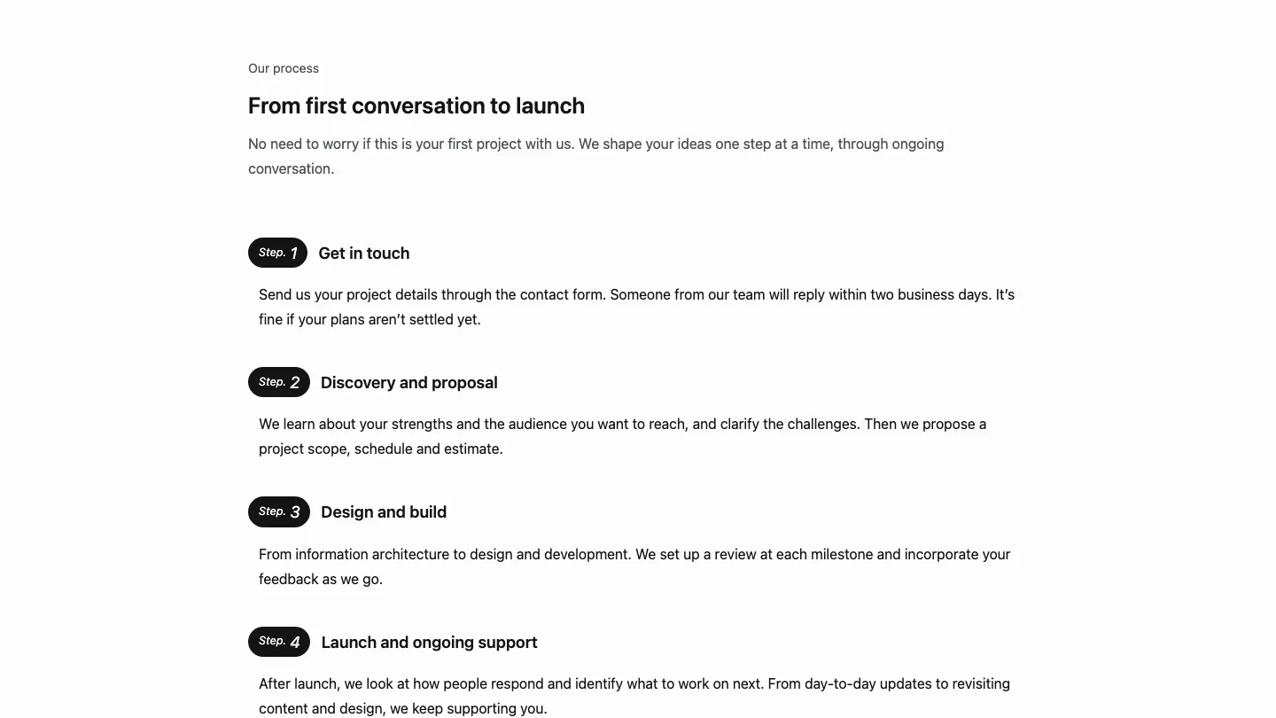 02 - Steps from consultation to launch