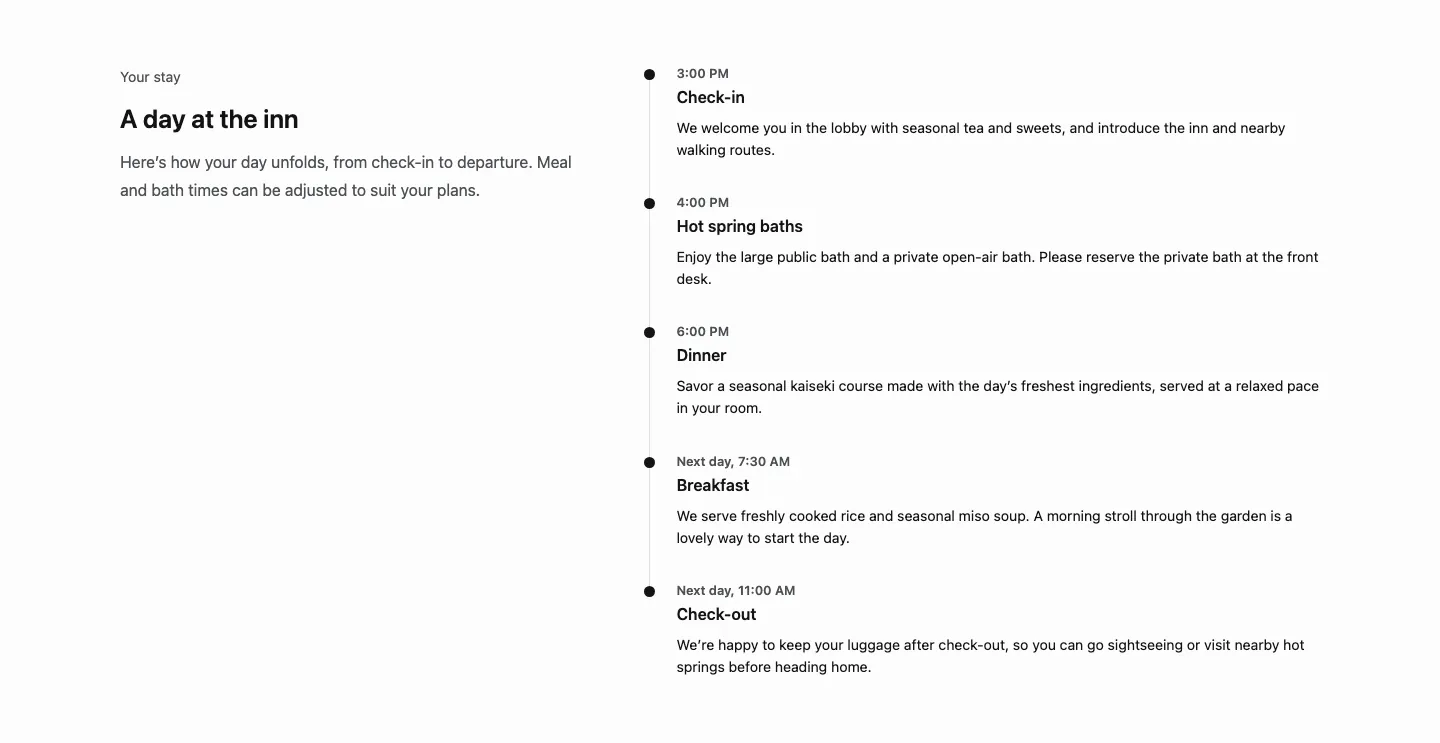 03 - Timeline of a stay by time of day